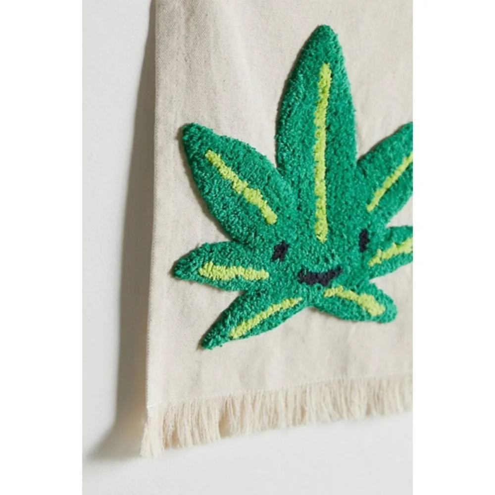 UO Mini Tufted Flag Textured Tapestry